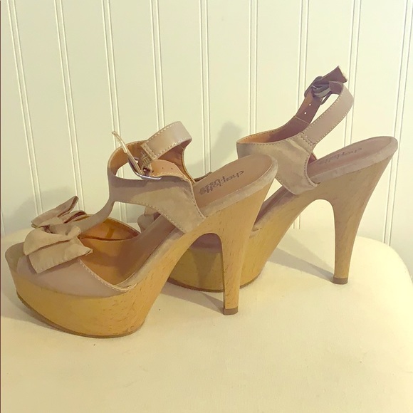 🛍2/$20. Charlotte Russe Open Toe Strappy Heels - Picture 3 of 4